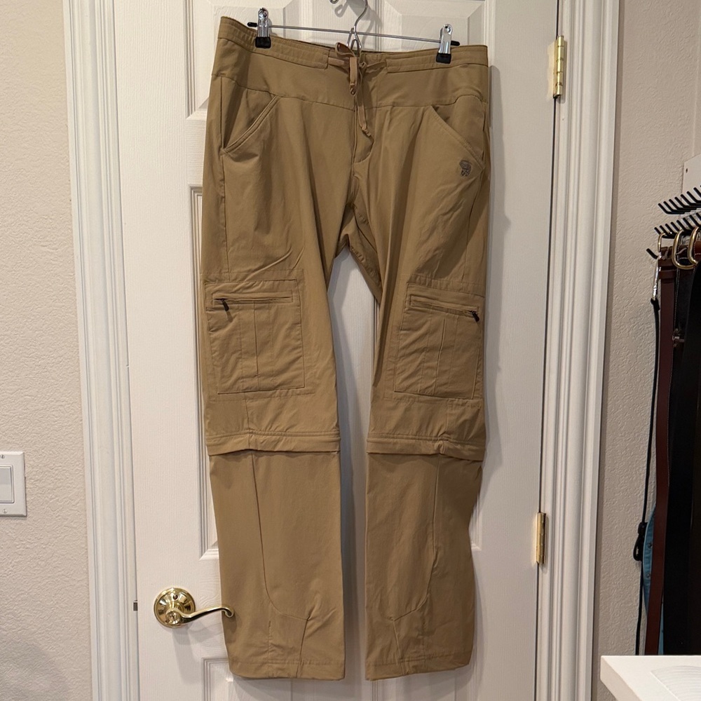 Mountain Hard Wear Tan Convertible Pants Size 12